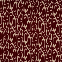 Viskose Satin Genia Geometrie - weinrot