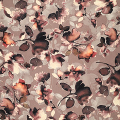 Viskose Twill Water Painted Flower