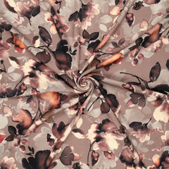 Viskose Twill Water Painted Flower