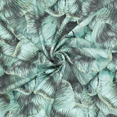 Viskose Stretch Grafik Nature