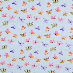 Baumwolljersey Digital Bunte Schmetterlinge by Little Darling
