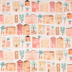 Baumwoll Popeline Digital Saint Tropez