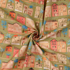 Baumwoll Popeline Digital Saint Tropez