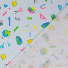 Baumwoll Cretonne Digital School Stuff