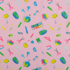 Baumwoll Cretonne Digital School Stuff