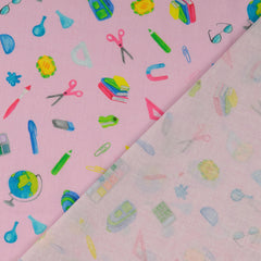 Baumwoll Cretonne Digital School Stuff