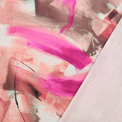 Viskosejersey Digital Brush Stroke