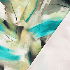Viskosejersey Digital Brush Stroke