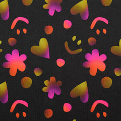 Baumwolljersey Digital Just Happy - Design 1