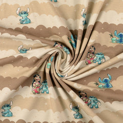 Lizenz Baumwolljersey Digital Lilo & Stitch Stripes - Farbe 1