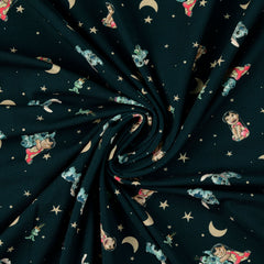 Lizenz Baumwolljersey Digital Lilo & Stitch - dunkelblau