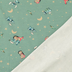 Lizenz Baumwolljersey Digital Lilo & Stitch - mint