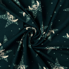 Lizenz Baumwolljersey Digital Lilo & Stitch Stars - dunkelblau