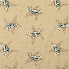 Lizenz Baumwolljersey Digital Lilo & Stitch Stars - sand