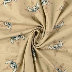 Lizenz Baumwolljersey Digital Lilo & Stitch Stars - sand