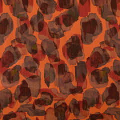 Viskose Satin Doro Dots - orange