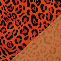 Viskose Satin Wild Leo - orange