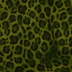 Viskose Satin Wild Leo - grün