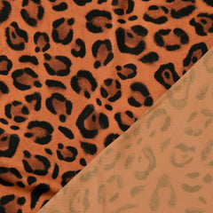 Viskose Satin Wild Leo - hellbraun