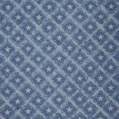 Blue Jeans Stoff Used Look Stars