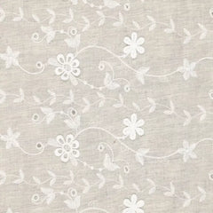 Baumwoll Mix Lochstickerei Catchy Natural