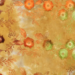 Bestickte Baumwolle Blumen Tie Dye Poppy