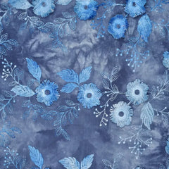 Bestickte Baumwolle Blumen Tie Dye Poppy