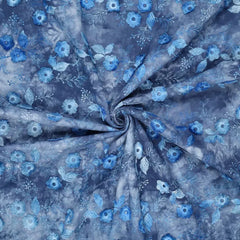 Bestickte Baumwolle Blumen Tie Dye Poppy