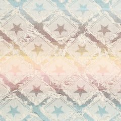 White Jeans Stoff Used Look Stars