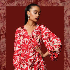 Viskose Stretch Liquid Flowers