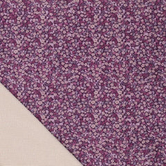 Stretch Feincord Ditsy Flower - lila