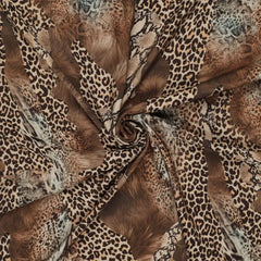 Viskose Mix Wild Animal - braun