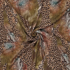 Viskose Mix Wild Animal - grün