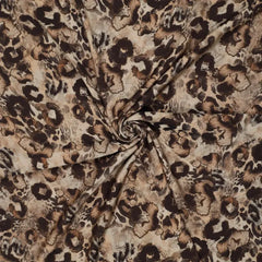 Viskose Mix Natural Animal Look - braun