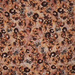 Viskose Mix Natural Animal Look - orange