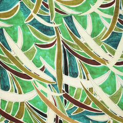 Viskose Leinen Digital Rio Palmtrees