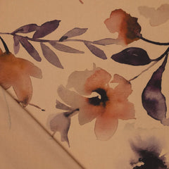Viskosestoff Watercolor Flowers