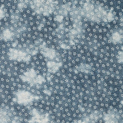 Stretch Feincord Denim Batik Flower