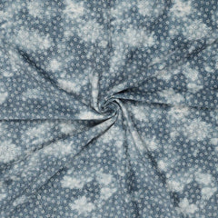 Stretch Feincord Denim Batik Flower