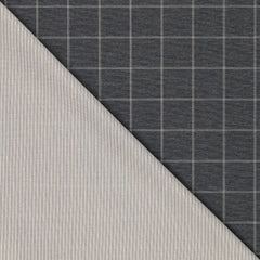 Doubleface Punta di Roma Squares & Stripes