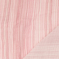 Double Gauze Musselin Feine Streifen - rosa