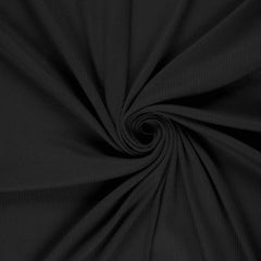Baby Rippenjersey Anni - schwarz
