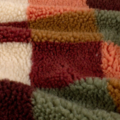 Teddy Jacquard Bunte Karos