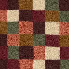 Teddy Jacquard Bunte Karos