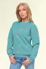 Sweatshirtstoff Sprenkel by Glitzerpüppi - mint