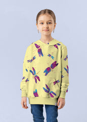 Sweatshirtstoff Libellen by Glitzerpüppi - hellgelb