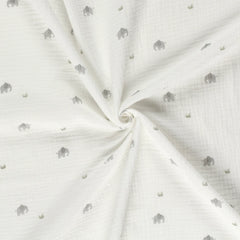 Double Gauze Musselin Tiermotive