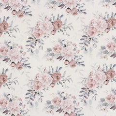 Double Gauze Musselin Digital Rose Vintage Flower