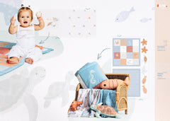 Panel Popelin Decke + Kuscheltiere by Qjutie