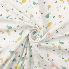 Double Gauze Musselin Digital Obstsalat